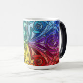Magique Color morphing modern mosaic design mug (Devant droit)