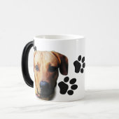 Magique Conception personnalisée Visage de chien sur Mug (Devant gauche)
