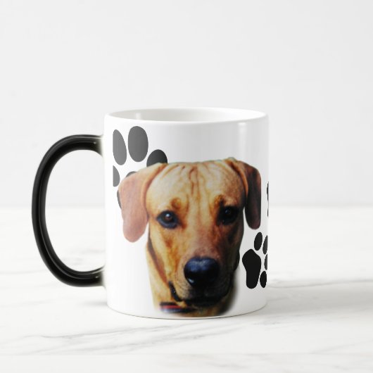 Magique Conception personnalisée Visage de chien sur Mug (Gauche)