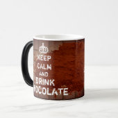 Magique Conserver le calme Boire chocolat Mug (Devant gauche)