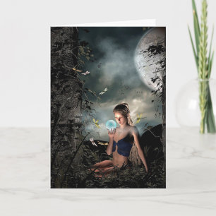 Magique Conte de fée Pleine lune Amitié Carte blan