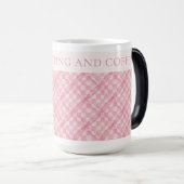 Magique COUVERTURE VÉRIFICATION ROSE Mug Morphing Grand /  (Devant droit)