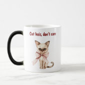 Magique Cute Mug de chat avec citation amusante (Gauche)