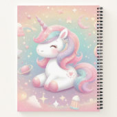 Magique Cute Sparkly Pastel Unicorn Carnet (Dos)