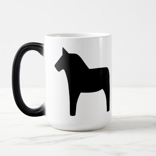 Magique Dala Horse Black Magic Mug (Gauche)
