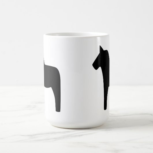 Magique Dala Horse Black Magic Mug (Centre)
