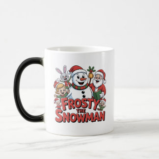 Magique dessin de mug de frosty le bonhomme de neige