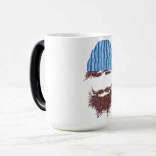 Magique Drôle Beard & Beanie Mug - Novelty Coffee Cup avec