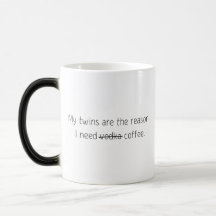 Drôle Citation tendance Cadeau Café Mug Twins Vodk