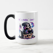 Magique Drôle Grim Reaper Skeleton Skull Halloween Mug (Gauche)