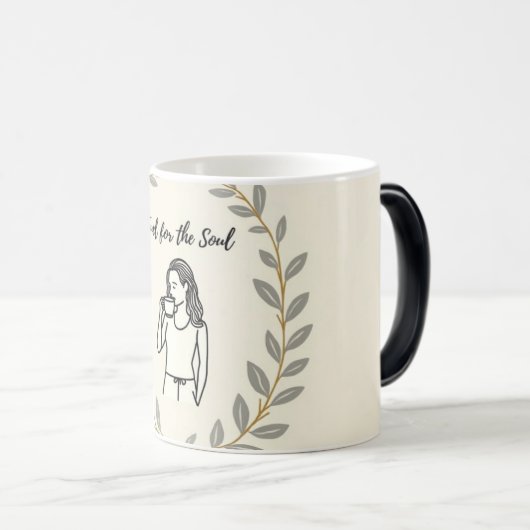 Magique Elegant Laurel Wreath Scripture Mug (Devant droit)