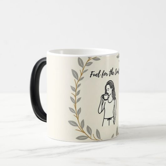 Magique Elegant Laurel Wreath Scripture Mug (Devant gauche)