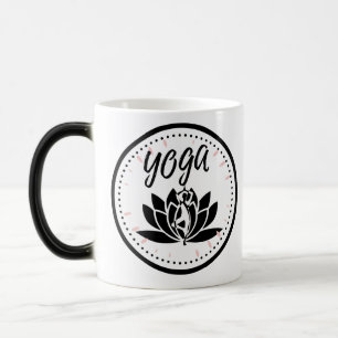 Magique Elegant Lotus Flower Yoga Pose Coffee Mug