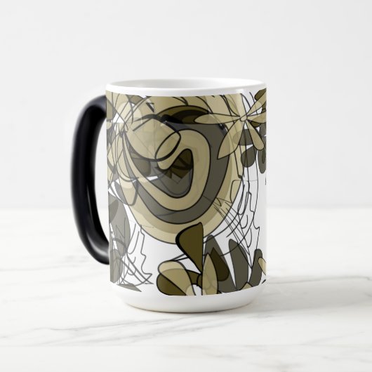 Magique Élégant Swirl Design Mug (Devant gauche)