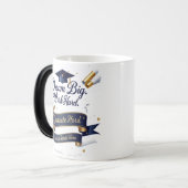 Magique Elégante Mug de Morphing Bleu & Or - 11oz (Devant gauche)
