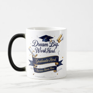 Magique Elégante Mug de Morphing Bleu & Or - 11oz