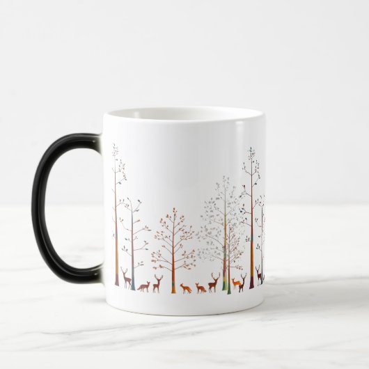 Magique Éveils de forêt enchantés - Chaleur Révéler Mug (Gauche)