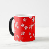 Magique Fleurs joyeuses - Rouge - Belle Mug de café (Devant gauche)