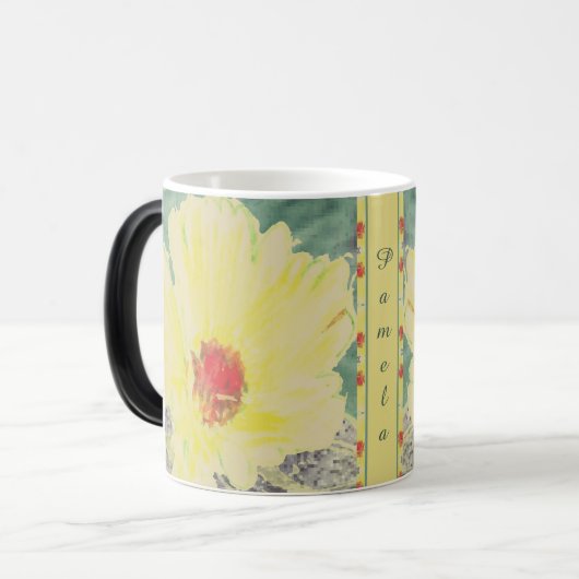 Magique Floral avec nom Mug (Devant gauche)