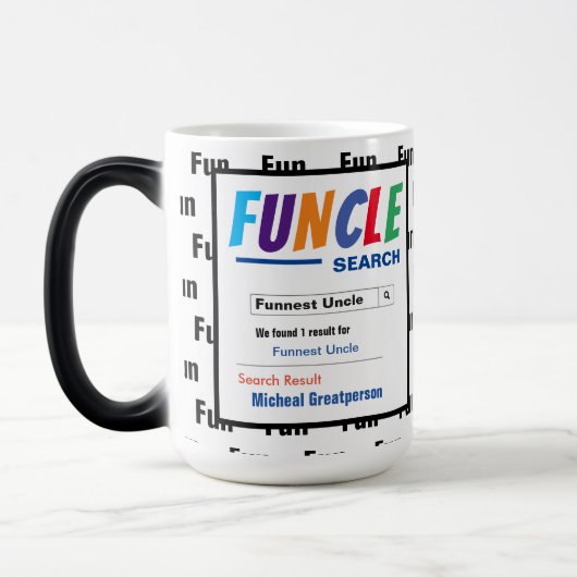 Magique Funky Custom Meilleur Funcle Cadeau Magie Mug (Gauche)