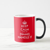Funny Keep Calm changement de couleur de la mug