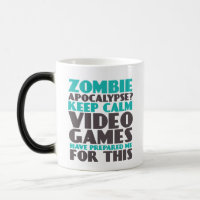 Garder le calme Zombie Apocalypse Gamers Drôle Mug