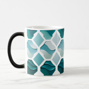 Magique Géométrie d'onde océanique - Mug de Morphage coule