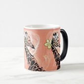 Magique Giraffe II à fleurs orange ~ Mug à morpher (Devant droit)