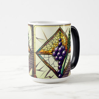 Magique Glass Grapes and Wheat Coffee Mug