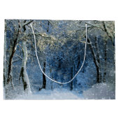 Magique Glittery Winter Wonderland Cadeau Sac (Dos)