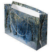 Magique Glittery Winter Wonderland Cadeau Sac (Dos Angle)