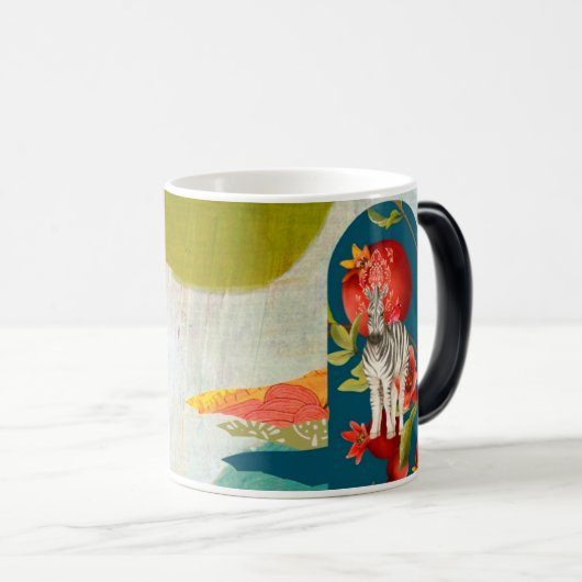 Magique Gras Zebra Ceramic Mug (Devant droit)