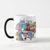 Magique Gratitude Drôle Cartoon Monster Morpher Mug (Gauche)