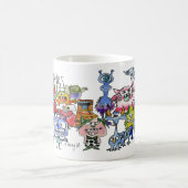 Magique Gratitude Drôle Cartoon Monster Morpher Mug (Centre)