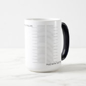 Magique Grosse Mug de thé amusant - Morphage (Devant droit)