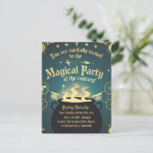 Magique Halloween Party Invitation Cauldron Design (Debout devant)