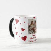 Magique Happy Valentine's Day Custom Photo Mug (Devant gauche)