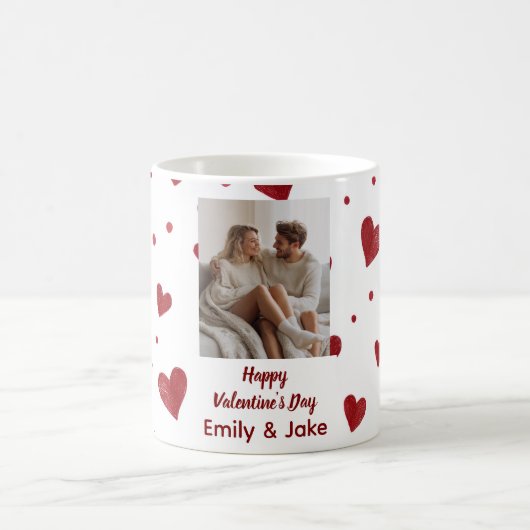 Magique Happy Valentine's Day Custom Photo Mug (Centre)