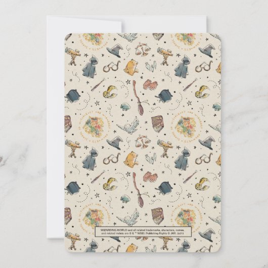 Magique Harry Potter Faire-part de naissance (Dos)