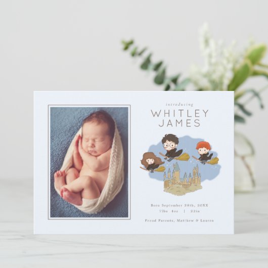 Magique Harry Potter | Faire-part de naissance de  (Debout devant)