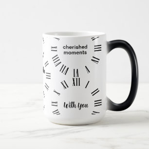 Magique Heure personnalisée avec vous Horloge Art Mug