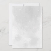 magique hiver neige nuptiale douche Invitation (Dos)