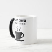 Magique I Like My Coffee Black Funny Programme Coder Mug (Devant gauche)