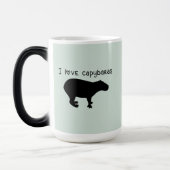 Magique I Love Capybaras Magical Morphing Mug (Gauche)