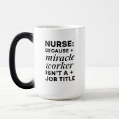Magique Infirmière Miracle Worker mug (Gauche)