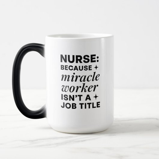 Magique Infirmière Miracle Worker mug (Gauche)