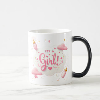 Magique "It’s a Girl!" Magic Reveal Mug – Pastel Pink