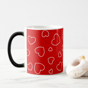 Magique Jouer Joyeux Coeurs - Belle Mug Rouge
