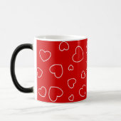 Magique Jouer Joyeux Coeurs - Belle Mug Rouge (Gauche)