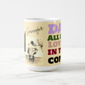 Magique jour spécial Papa café sepia mug (Centre)